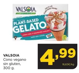 Oferta de Valsoia - Cono Vegano Sin Gluten por 4,99€ en Alimerka