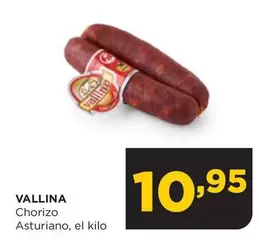 Oferta de Vallina - Chorizo Asturiano por 10,95€ en Alimerka