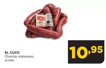 Oferta de El Cuco - Chorizo Asturiano por 10,95€ en Alimerka