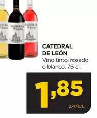 Oferta de Catedral De León - Vino Tinto/ Rosado O Blanco por 1,85€ en Alimerka