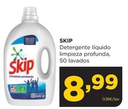 Oferta de Skip - Detergente Líquido Limpieza Profunda por 8,99€ en Alimerka