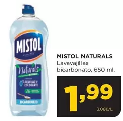 Oferta de Mistol - Naturals/ Lavavajillas Bicarbonato por 1,99€ en Alimerka