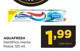 Oferta de Aquafresh - Dentífrico Menta Fresca por 1,99€ en Alimerka