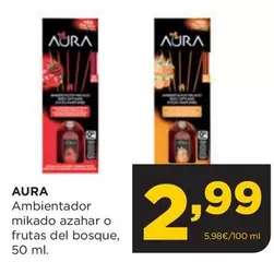 Oferta de Aura - Ambientador Mikado Azahar O Frutas Del Bosque por 2,99€ en Alimerka