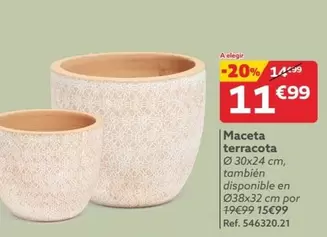 Oferta de Macetas Terracota por 11,99€ en GiFi