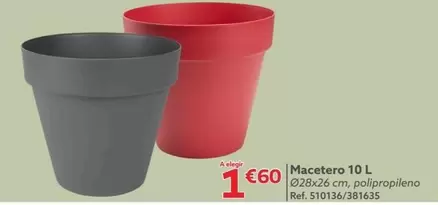 Oferta de Macetero 10 L por 1,6€ en GiFi