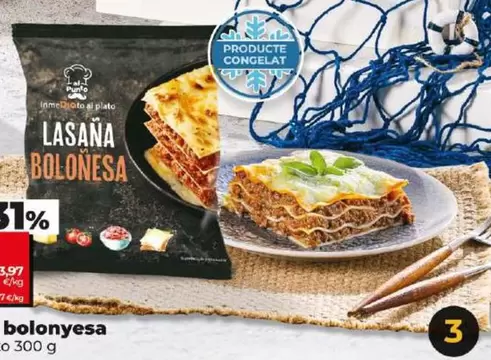 Oferta de Dia Al Punto - Lasaña Boloñesa por 1,19€ en Dia