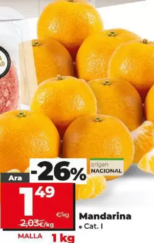 Oferta de Mandarina por 1,49€ en Dia