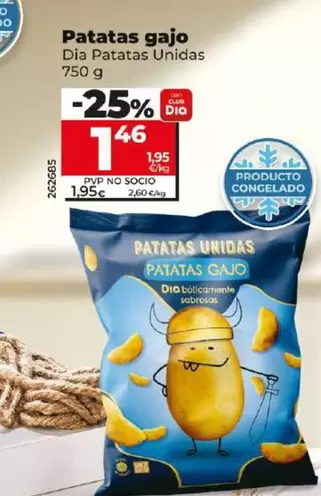 Oferta de Dia Patatas Unidas - Patatas Gajo por 1,46€ en Dia