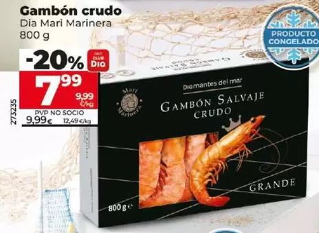 Oferta de Dia Mari Marinera - Gambon Crudo por 7,99€ en Dia