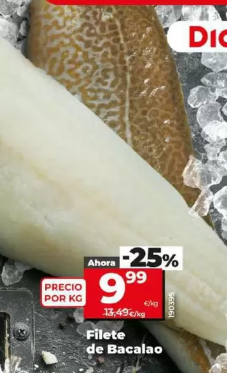 Oferta de Filete De Bacalao por 9,99€ en Dia