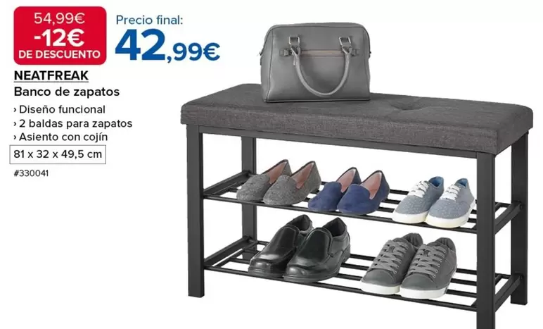 Oferta de Banco De Zapatos por 42,99€ en Costco