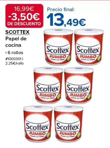 Oferta de Scottex - Papel De Cocina por 13,49€ en Costco