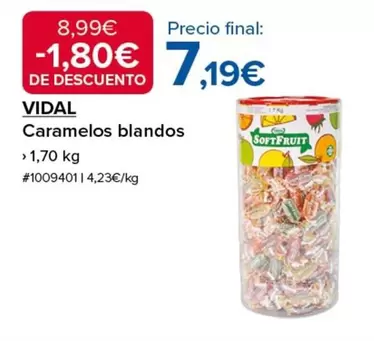 Oferta de Vidal - Caramelos Blandos por 7,19€ en Costco