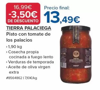 Oferta de Palacios - Pisto Con Tomate De Los por 13,49€ en Costco