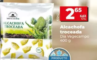 Oferta de Dia Vegecampo - Alcachofa Troceada por 2,65€ en Dia