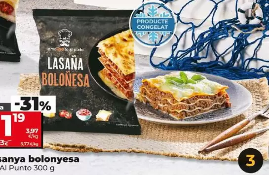 Oferta de Dia Al Punto - Lasana Bolonesa por 1,19€ en Dia