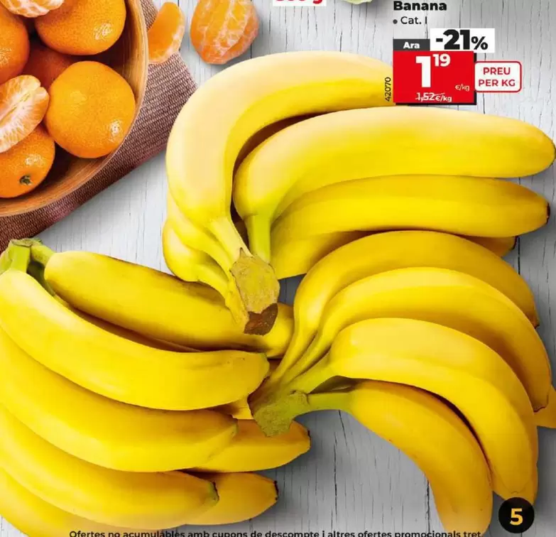 Oferta de Banana por 1,19€ en Dia