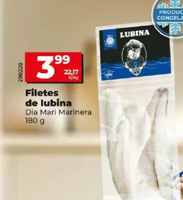 Oferta de Dia Mari Marinera - Filetes De Lubina por 3,99€ en Dia