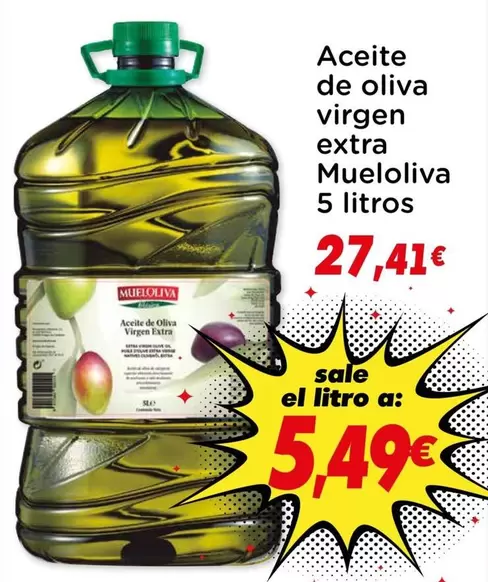 Oferta de Mueloliva - Aceite De Oliva Virgen Extra por 27,41€ en Supermercados Piedra