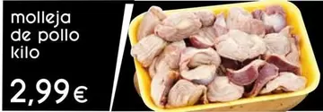 Oferta de Molleja De Pollo por 2,99€ en Supermercados Piedra