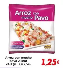 Oferta de Alinut - Arroz Con Mucho Pavo por 1,25€ en Supermercados Piedra