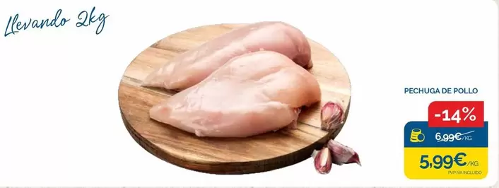 Oferta de Pechuga De Pollo por 5,99€ en Supermercados La Despensa