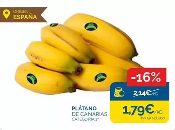 Oferta de Origen - Plátano De Canarias por 1,79€ en Supermercados La Despensa