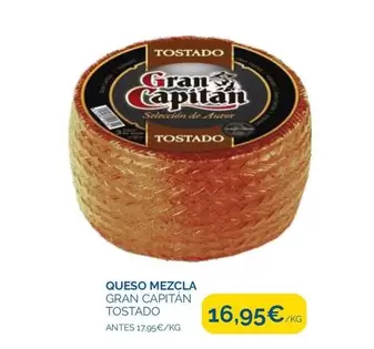 Oferta de Capitán - Queso Mezcla Gran  Tostado por 16,95€ en Supermercados La Despensa