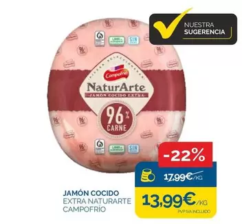 Oferta de Campofrío - Jamón Cocido por 13,99€ en Supermercados La Despensa