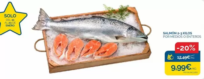 Oferta de Salmón por 9,99€ en Supermercados La Despensa