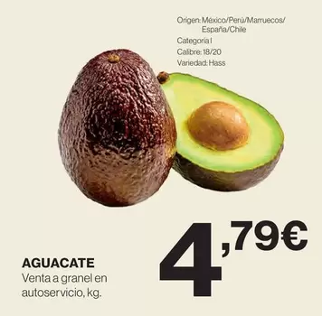 Oferta de Origen - Aguacate por 4,79€ en Hipercor