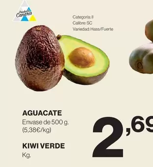 Oferta de Sc - Aguacate por 2,69€ en Hipercor