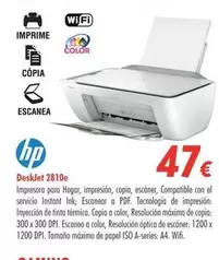 Oferta de HP - Deskjet 2810E por 47€ en Zbitt