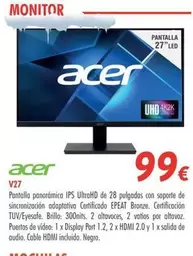 Oferta de Acer - V27 por 99€ en Zbitt