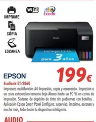 Oferta de Epson - EcoTank ET-2860  por 199€ en Zbitt