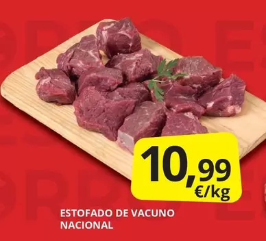 Oferta de Estofado De Vacuno Nacional por 10,99€ en Supermercados MAS