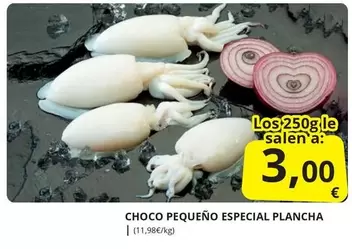 Oferta de Choco Pequeno Especial Plancha por 3€ en Supermercados MAS