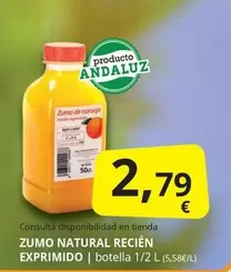 Oferta de Zumo Natural Recien Exprimido por 2,79€ en Supermercados MAS