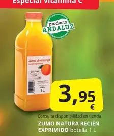 Oferta de Natura - Zumo  Recien Exprimido por 3,95€ en Supermercados MAS