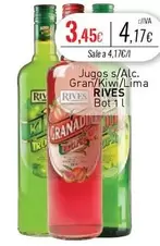 Oferta de Rives - Jugos s/Alc. Gran/Kiwi/Lima  por 3,45€ en Cuevas Cash