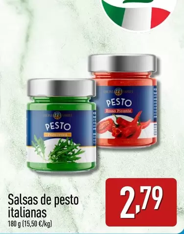 Oferta de Salsas De Pesto Italianas  por 2,79€ en ALDI