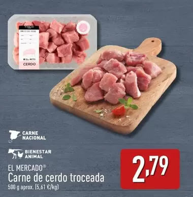 Oferta de El Mercado - Carne De Cerdo Troceada por 2,79€ en ALDI