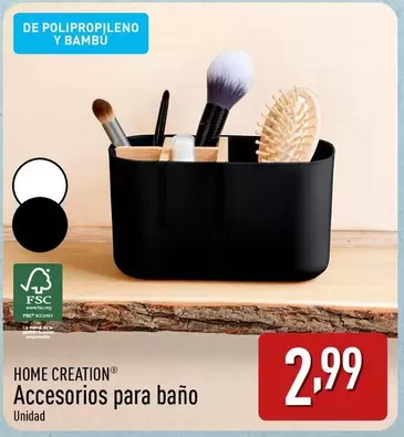 Oferta de Home Creation - Accesorios Para Baño por 2,99€ en ALDI