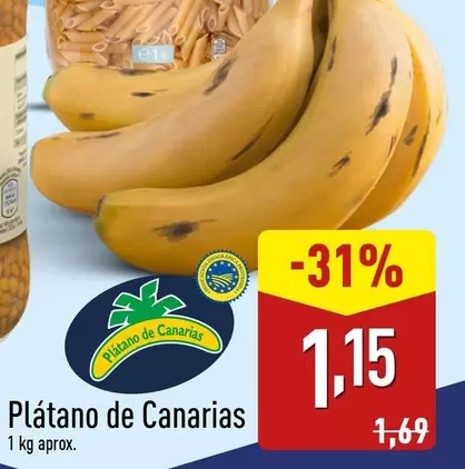 Oferta de Plátano De Canarias  por 1,15€ en ALDI