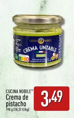 Oferta de Cucina Nobile - Crema De Pistacho por 3,49€ en ALDI