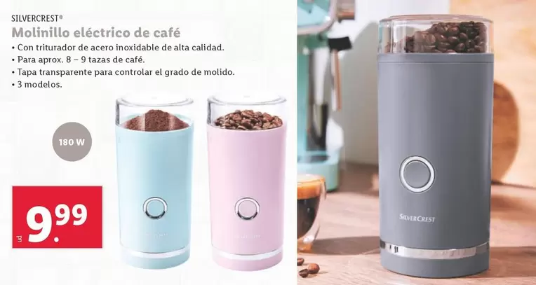 Oferta de SilverCrest - Molinillo Eléctrico De Cafe por 9,99€ en Lidl