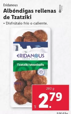 Oferta de Eridanous - Albondigas Rellenas De Tzatziki por 2,79€ en Lidl