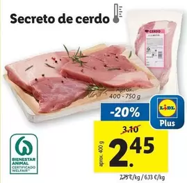 Oferta de Secreto De Cerdo por 2,45€ en Lidl