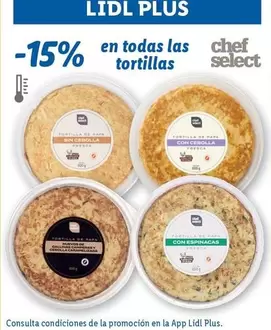 Oferta de Chef Select - En Todas Las Tortillas en Lidl